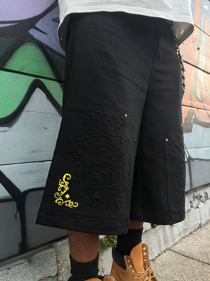 16 O.Z. BACCARAT DOUBLE KNEE DENIM SHORTS