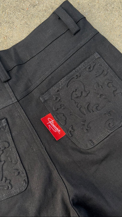 16 O.Z. BACCARAT DOUBLE KNEE DENIM SHORTS