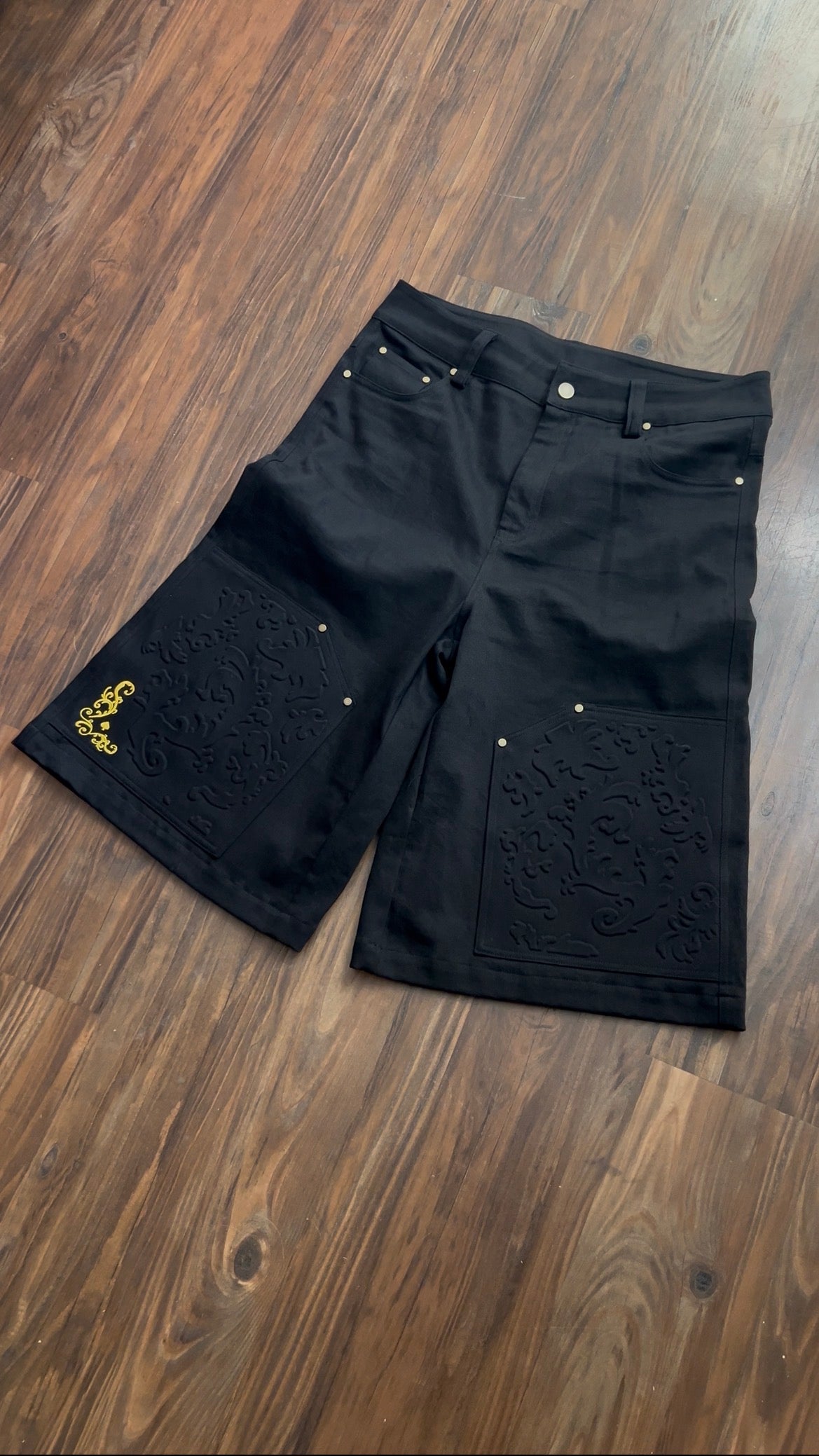 16 O.Z. BACCARAT DOUBLE KNEE DENIM SHORTS